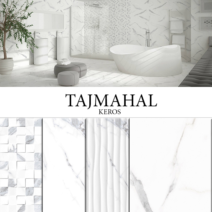 KEROS 25x75 TAJMAHAL STATUARIO / DECORADO CUBIK STATUARIO / DECORADO DUNE STATUARIO / LIVORNO GRIS 45x45 / PISA GRIS 33x33